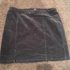 Forever 21 velvet skirt